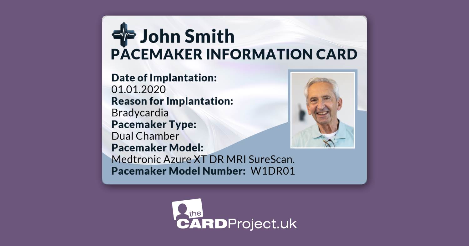 Pacemaker Information Card (FRONT)